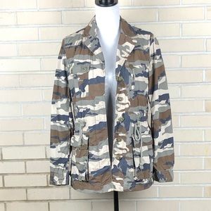 Banana Republic Camo Army Military Jacket Coat
